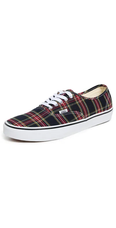 Vans Authentic Sneakers Plaid Navy In Multi