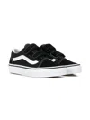 Vans Blk/white Old Skool V Suede And Canvas Low-top Trainers 9-10 Years Eur 37 / 4 Uk In Black