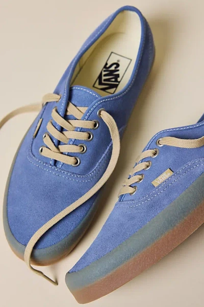 Vans Authentic Suede Sneaker In Crepe Glacial Slate At Urban Outfitters In Blue