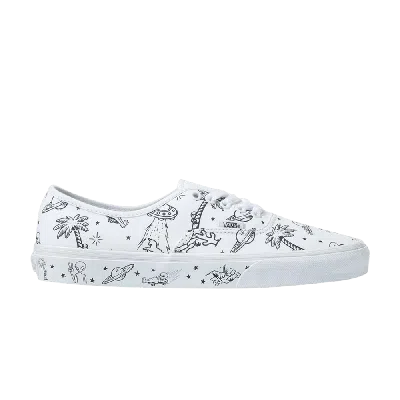Pre-owned Vans Authentic 'unidentified U-paint' In White