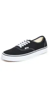 Vans Authentic Plimsolls In Black In Black/white