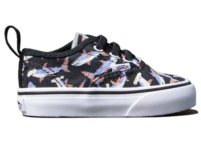 Pre-owned Vans Authentic V Pizza Sharks Sneakers In Black