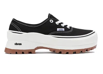 Pre-owned Vans Authentic Vibram Dx (women's) Sneakers In Black/white/gum