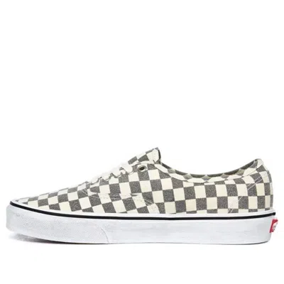 Vans Authentic 'washed Checkerboard - Asphalt' In Gray