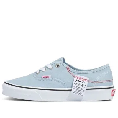 Vans Authentic Washed Patch Low Top Casual Canvas Skate Shoes Unisex Blue Red