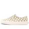 Vans Authentic Wear-resistant Non-slip Low Top Casual Skate Shoes White Brown Grid 'white Brown' In Multi