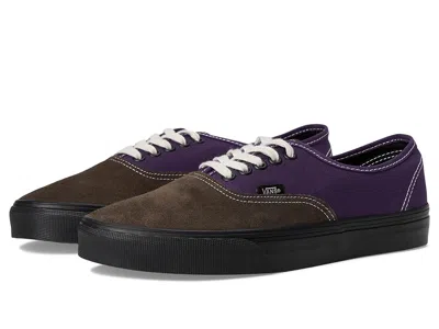 Vans Authentictm Skate Shoes Black Sidewall Gothic Grape :