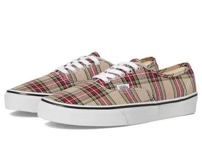 Vans Authentictm Skate Shoes Plaid Tan :