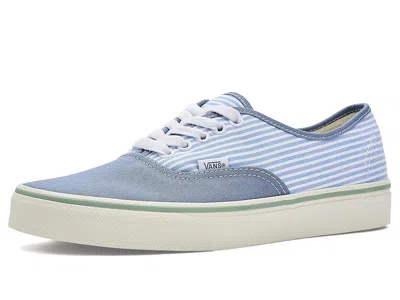 Vans Authentictm Skate Shoes Stripes Glacial Slate : In Blue