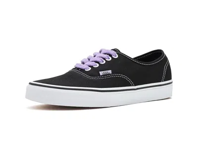 Vans Authentictm Skate Shoes Terry Lace Black/soft Orchid :