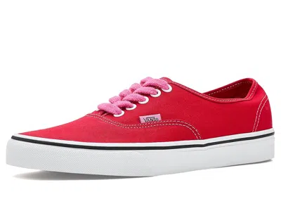 Vans Authentictm Skate Shoes Terry Lace Red/pink :