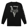 Vans Back Printing Casual Sports Couple Style Black