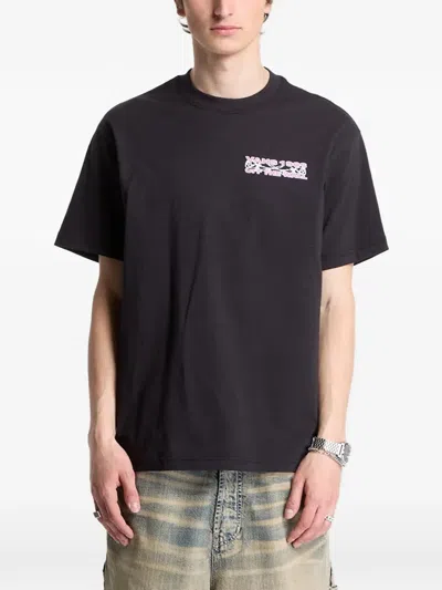 Vans Barb Plate Graphic-print Loose-fit T-shirt In Black