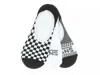 Vans Basic Checks No Show Liners 3 Pack In White/black