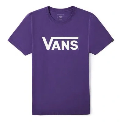 Vans Basic Logo Short Sleeve Tee Men Purple