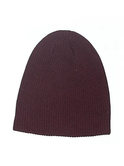 Pre-owned Vans Beanie Hat In Burgundy