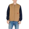 Vans Beige Cotton Sleveless Jacket In Brown