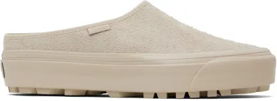 Vans Beige Lx Mule Style 17 Sneakers In Hairy Suede Peyote