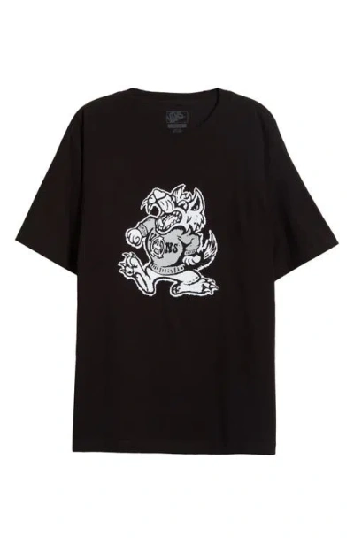 Vans Big Bad Wolf Graphic T-shirt In Black