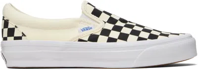 VANS BLACK & OFF-WHITE LX SLIP-ON REISSUE 98 SNEAKERS