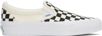 VANS BLACK & WHITE PREMIUM SLIP-ON 98 SNEAKERS