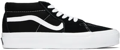 Vans Black & White Sk8-mid 83 Sneakers In Lx Black/white