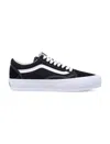 Vans Black Canvas Old Skool Shoes In Black