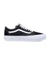 Vans Low Top Sneakers Contrast Stripe In Black