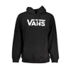 Vans Sleek Black Hooded Zip Sweatshirt In Black