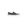 Vans Black Leather Sneaker In Black