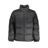 Vans Man Down Jacket Black Size Xxl Nylon In Black