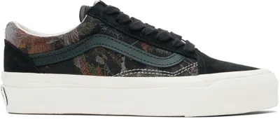 Vans Black Premium Old Skool Jacquard Sneakers In Jacquard Floral