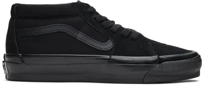 Vans Black Premium Sk8-mid Reissue 83 Sneakers In Lx Black/black