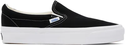 Vans Black Slip-on Reissue 98 Lx Sneakers In Lx Black/white