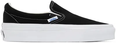 Vans Black Slip-on Reissue 98 Sneakers In Lx Black/white