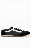 Vans Super Lowpro Black Suede Leather Sneakers In Black