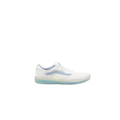 Vans Blue Leather Sneaker In White