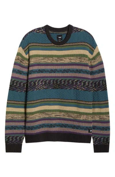 Vans Boyer Stripe Cotton Sweater In Multi