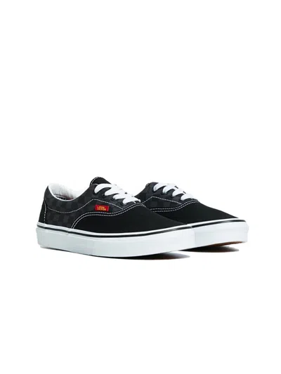 Vans Teen Flame Logo Repeat Sneakers In Black