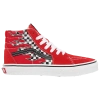 Vans Little Kids' Sk8-hi Reflect Check Casual Shoes In Red/black/white