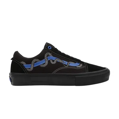 Pre-owned Vans Breana Geering X Skate Old Skool 'black Blue Snake'