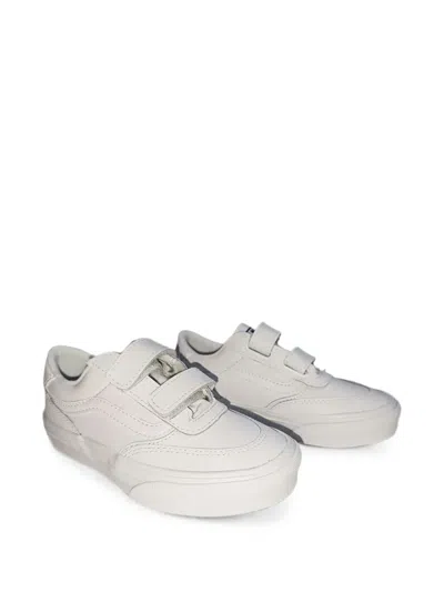 Vans Kids' Brooklyn Ls V Touch-strap Sneakers In White