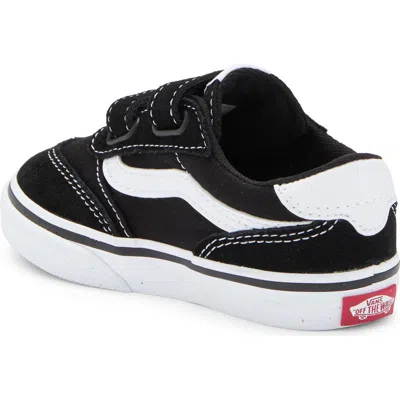 Vans Brooklyn Sneaker In Suede/canvas Black/white