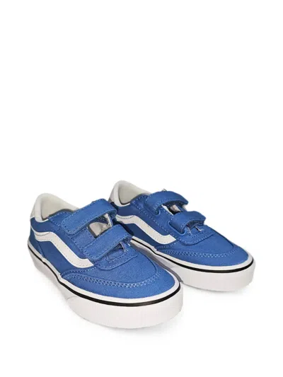 Vans Kids' Brooklyn Touch-strap Sneakers In Blue