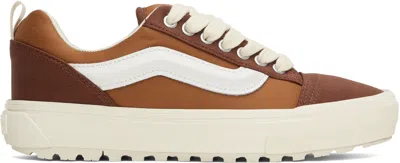 Vans Brown Knu Skool Mte-1 Sneakers In Mercer Tortoise Shel