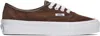 Vans Brown Lx Authentic Reissue 44 Sneakers In Pig Suede Potting So
