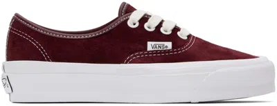 VANS BURGUNDY AUTHENTIC REISSUE 44 LX SNEAKERS