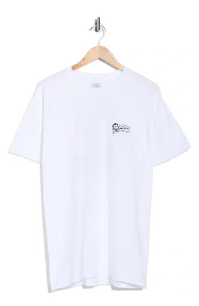 Vans Cabbie Cotton Graphic T-shirt In White