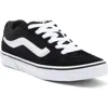 Vans Caldrone Sneaker In Suede/mesh Black/white