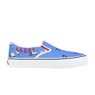 Pre-owned Vans Cali Thornhill Dewitt X Vault Classic Slip-on Lx 'blue Crisis Actor'